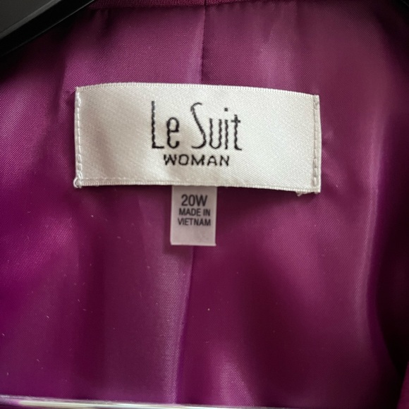 NEW! Le Suit Jacket & Skirt, Fuchsia, Designer Women’s Size 20W - Picture 10 of 16